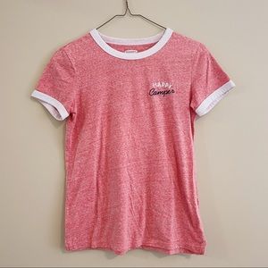 OLD NAVY “happy camper” ringer tee